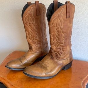 Laredo Mens Leather Cowboy Boots - Size 10